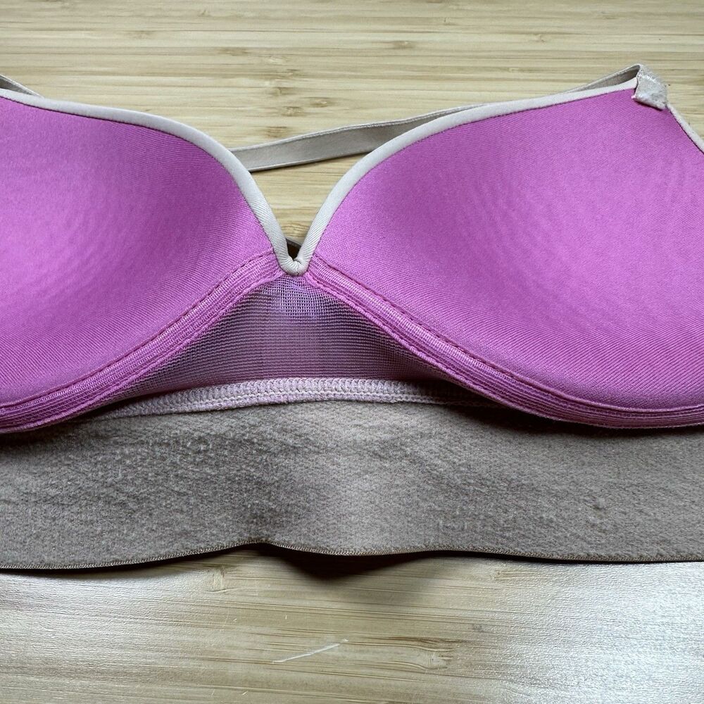 Victoria's Secret Pink Wear Everywhere Wireless Push-Up Bra Convertible 34A Nude - Picture 4 of 9